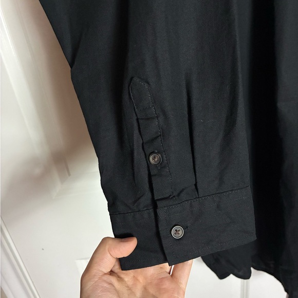 Universal Thread Black Relaxed Shirt Dress Button Up front Comfortable NWT 3X - Picture 5 of 9